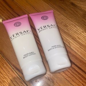 NEVER USED Versace bright crystal lotion&body wash
